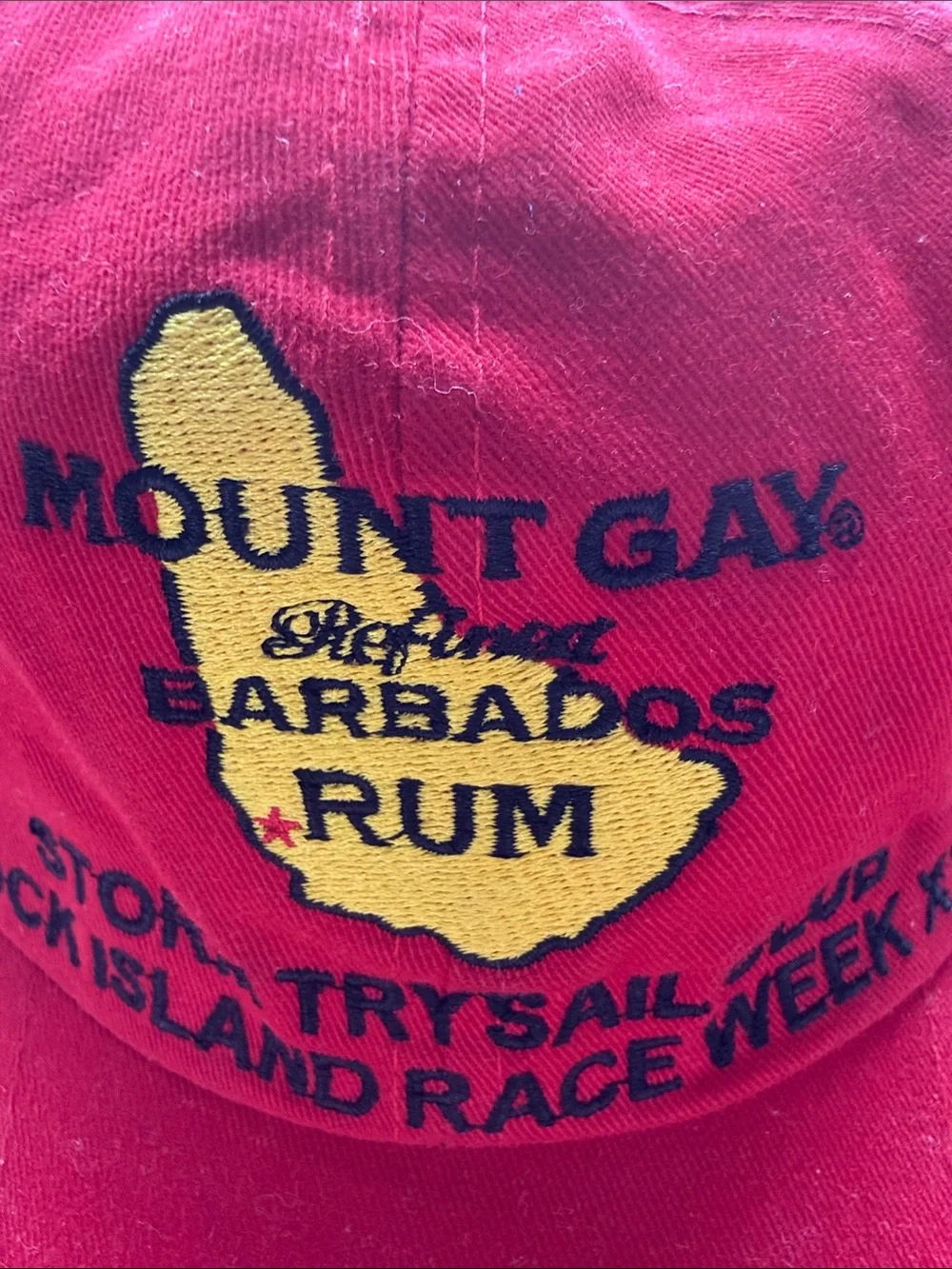 Vintage Mount Gay Rum Block Island Race Week XVIII Regatta Sailing Hat